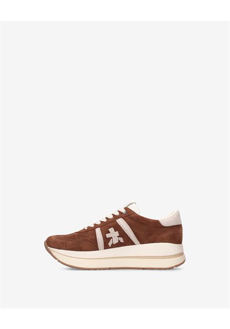 Premiata Bethcoin 8509 Sneaker in Brown Suede Women's PREMIATA |  | BETHCOIN VAR8509